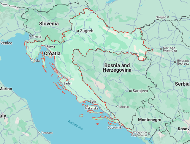 Вантажні перевезення бусом Хорватія - Чернівці