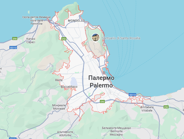 Вантажні перевезення бусом Палермо - Україна