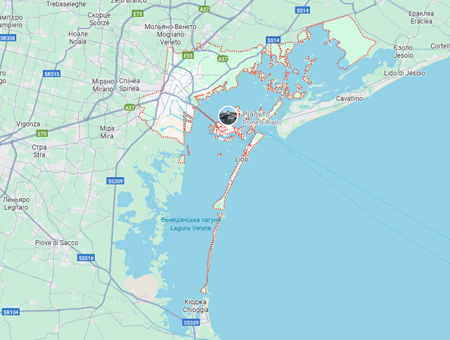 Грузовые перевозки бусом Венеция - Украина