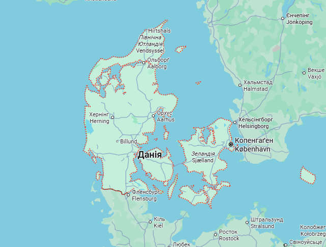 Грузовые перевозки бусом Дания - Украина