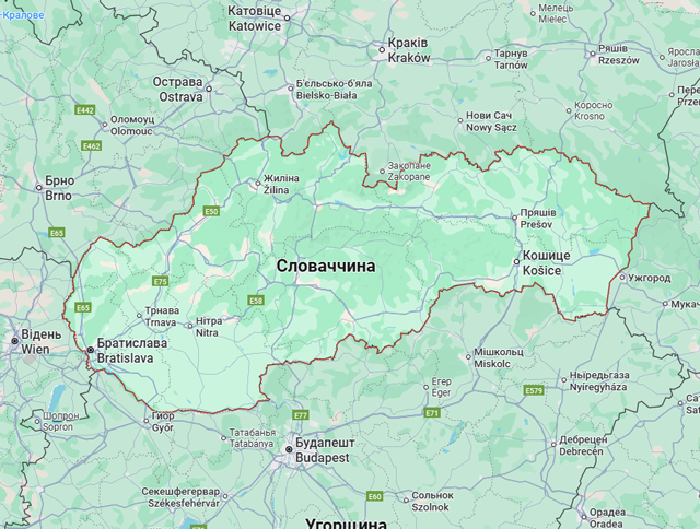 Грузовые перевозки бусом Словакия - Украина