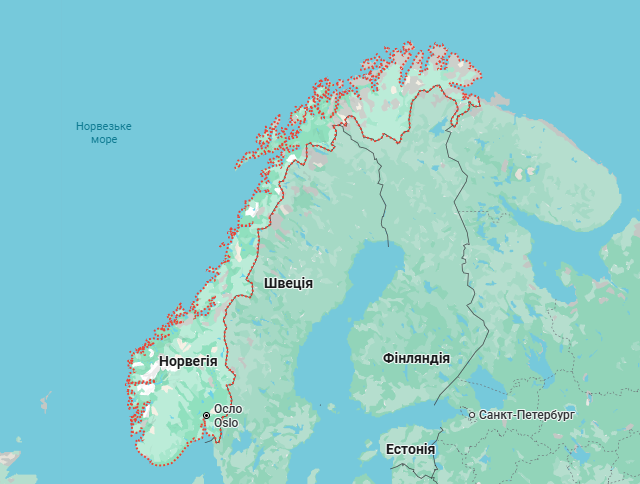 Вантажні перевезення бусом Норвегія - Україна