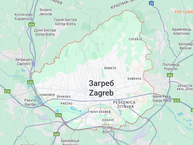 Грузовые перевозки бусом Загреб - Украина