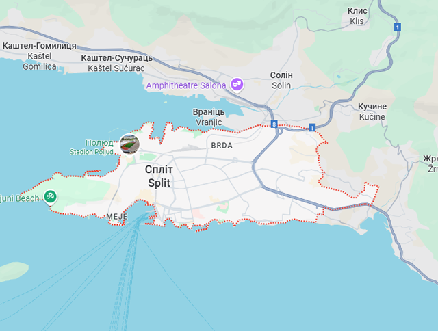 Грузовые перевозки бусом Сплит - Украина