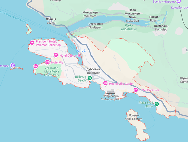 Грузовые перевозки бусом Дубровник - Украина